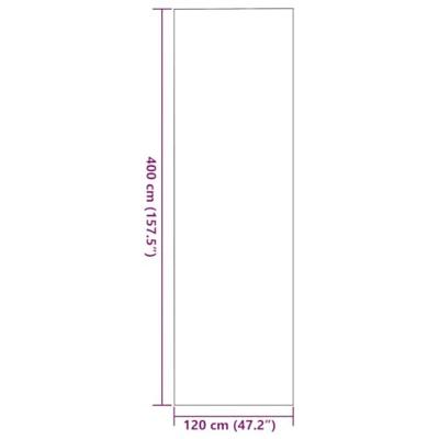 Deurmat Beige en zwart 120 x 400 cm Polypropyleen en vinyl