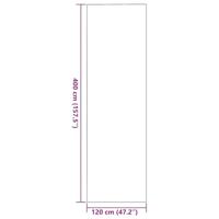 Deurmat Bruin en zwart 120 x 400 cm Polypropyleen en vinyl - thumbnail