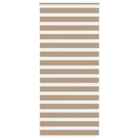 VidaXL Zebra blind 115x230 cm stofbreedte 110,9 cm polyester zandbruin - thumbnail