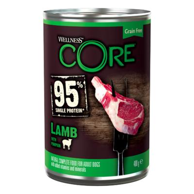 Wellness CORE hond 95% Single Protein lam & pompoen 400g
