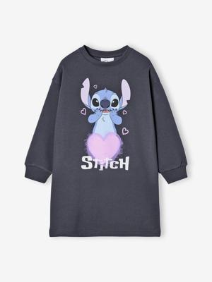 Disney® LILO & STITCH sweater jurk van fleece antraciet