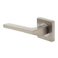 Gatdeel links 1715 Ben op vierkant rozet 7mm nokken chroom/nikkel mat - thumbnail