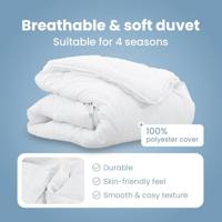 VidaXL 2-in-1 dekbed wit 200 x 220 cm polyester - thumbnail