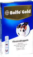 Bolfo Gold 100 Vlooiendruppels voor de hond (4 - 10 kg) 2 x 4 pipetten - thumbnail