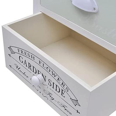 Nachtkastjes Franse stijl 2 st hout