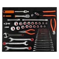 Bahco gevulde foam | FOAM 3/3 SLEUTELS DOPPEN 45D | FF1A29NBLM - thumbnail