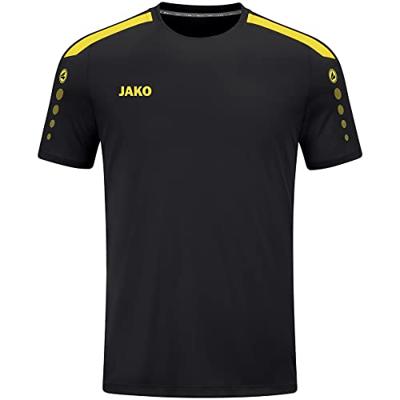 JAKO 4223D Shirt Power Km Dames - Zwart/Citroen - 38