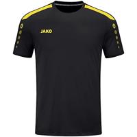 JAKO 4223K Shirt Power Km Kids - Zwart/Citroen - 152 - thumbnail
