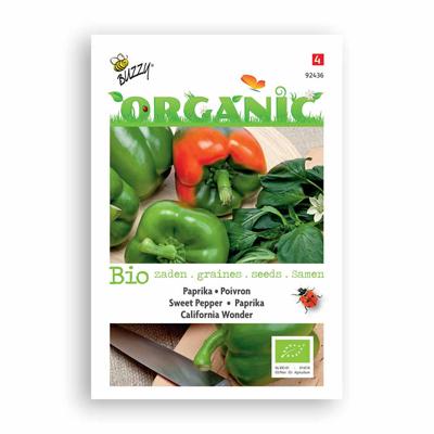 Zaden Organic Paprika California Wonder (BIO) Buzzy - Buzzy