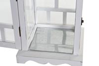 Lantaarn DKD Home Decor Wit Kristal Pijnboom (22.5 x 22.5 x 47 cm) - thumbnail