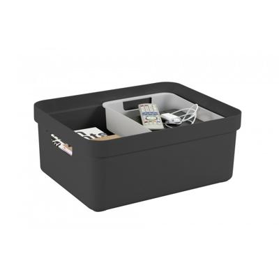 Sunware Sigma home opbergbox 24l antraciet Sunware Sigma home opbergbox 24l antraciet