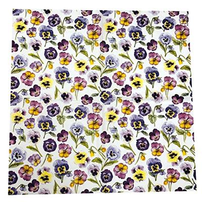 Ambiente Servetten 33x33 cm Pansy all over Voorjaar Lente