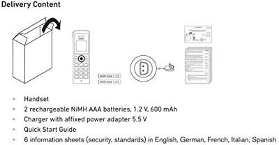 snom m25 DECT Mobilteil mit Ladeschale handset