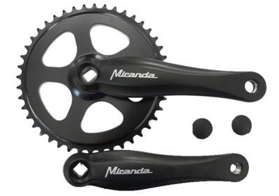 Miranda Beta 1+ crankstel 44T 3/32“, zwart/zwart