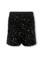 Kids ONLY winter shorts meisjes - zwart - KogConfidence - regular fit, pailletten - thumbnail