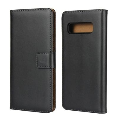 Horizontale Flip lederen case voor Galaxy S10e met magnetische clasp & houder & kaartsleuf & portemonnee (zwart)