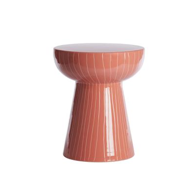 Light & Living Bijzettafel 'Nunoa' 35cm, kleur Koraal