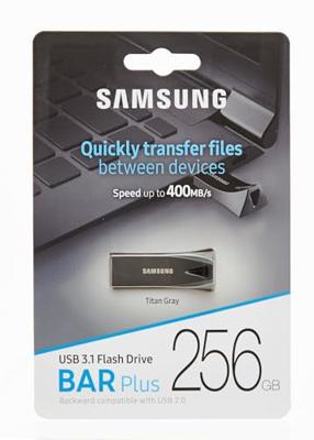 USB stick Samsung MUF-256BE4/APC Zwart Grijs Titanium 256 GB
