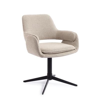 Jesper Home Eetkamerstoel 'Oketo' Draaibaar, kleur Beige Haze Jesper Home Eetkamerstoel 'Oketo' Draaibaar, kleur Beige Haze