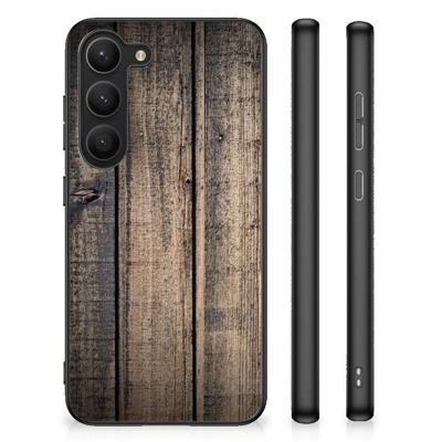 Samsung Galaxy S23 Houten Print Telefoonhoesje Steigerhout