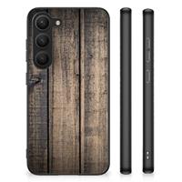 Samsung Galaxy S23 Houten Print Telefoonhoesje Steigerhout - thumbnail
