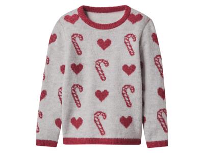 lupilu Gebreide kinder kersttrui (Lichtgrijs, 110/116)