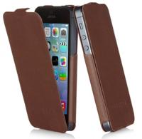 Pipetto Skinny klaphoes voor iPhone 5/5S, lederlook - thumbnail