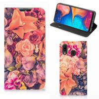 Samsung Galaxy A30 Smart Cover Bosje Bloemen - thumbnail