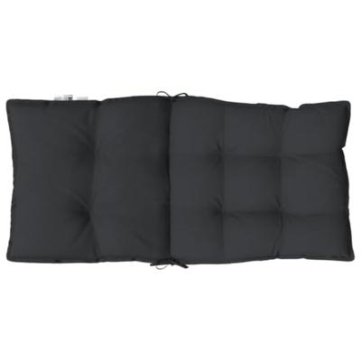 VidaXL Stoelkussens 6 st lage rug oxford stof zwart VidaXL Stoelkussens 6 st lage rug oxford stof zwart