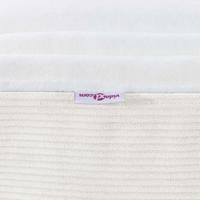 Bedmatras met matras Crme 120 x 190 cm Stof - thumbnail