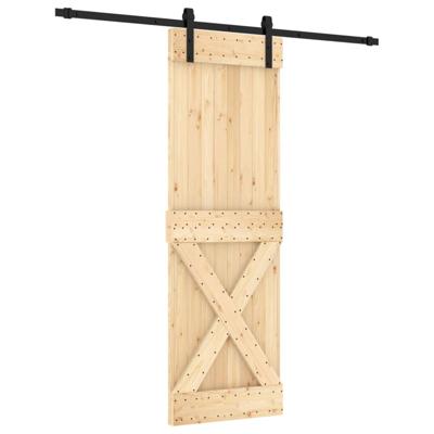 Schuifdeur met beslag 70x210 cm massief grenenhout