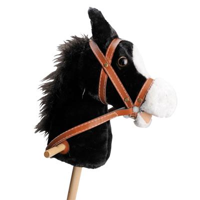 Playwood Houten stokpaard met geluid - zwart Playwood Houten stokpaard met geluid - zwart