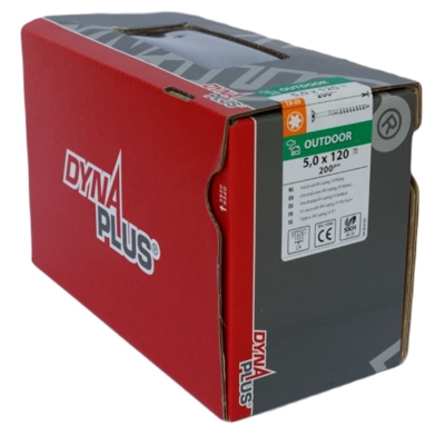 Dynaplus Unischroef Ar-Coating Pk Torx TX25 5.0X120/70 | 200 stuks - 0281.08.42801