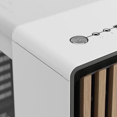 PC Case - Fractal Design - North Chalk White TG Clear Tin