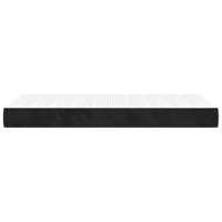 Pocketveringmatras medium 80x220x20 cm fluweel zwart - thumbnail