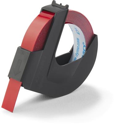DYMO 3D Labeltape voor lettertang Vinyl Tapekleur: Rood Tekstkleur: Wit 9 mm 3 m