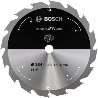 Bosch Accessories Bosch Power Tools 2608837697 Hardmetaal-cirkelzaagblad 184 x 16 mm Aantal tanden: 16 1 stuk(s)