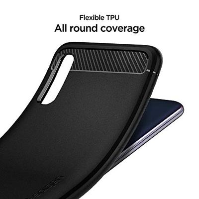 Spigen - Samsung Galaxy A50 Hoesje - Back Case Rugged Armor Zwart