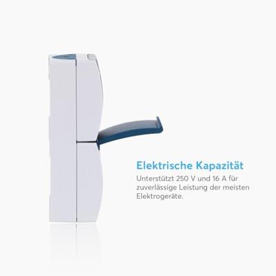 Busch-Jaeger 2601/6/20 EW-53 Ocean (opbouw) Schakel-/stopcontact combinatie spatwaterdicht Blauw, Groen