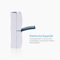 Busch-Jaeger 2601/6/20 EW-53 Ocean (opbouw) Schakel-/stopcontact combinatie spatwaterdicht Blauw, Groen - thumbnail