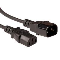 ACT Netsnoer LSZH C13 - C14 zwart 3 m - thumbnail