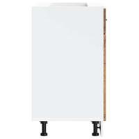 Keuken onderkast "Porto" bewerkt hout oud houtkleurig - thumbnail