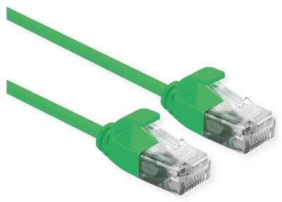 ROLINE UTP Data Center Patchkabel Cat.6A (Class EA), LSOH, extra dun, groen, 5 m ROLINE UTP Data Center Patchkabel Cat.6A (Class EA), LSOH, extra dun, groen, 5 m