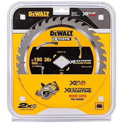 DeWALT Cirkelzaagblad voor Hout | Extreme Runtime | Ø 190mm Asgat Ruit 36T - DT40271-QZ