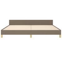 Bedframe zonder matras stof taupe 200x200 cm - thumbnail