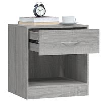 Nachtkastjes met lade 2 st grijs sonoma eikenkleurig - thumbnail