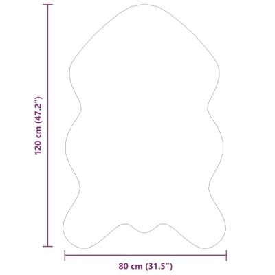 Nep Schapenvacht Tapijt Tafalla Antraciet 80 x 120 cm Polyester