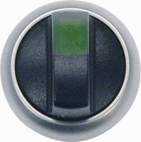 Eaton 216847 M22-WRLK3-G Keuzetoets Kunststof frontring Knevel Zwart 1 stuk(s) - thumbnail