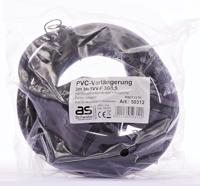 AS Schwabe 50312 Stroom Verlengkabel Zwart 3.00 m H05VV-F 3G 1,5 mm² - thumbnail