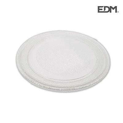 Bord voor in de magnetron EDM 00103 07407 07408 07409 Transparant Kristal Ø 24,5 cm Navulling